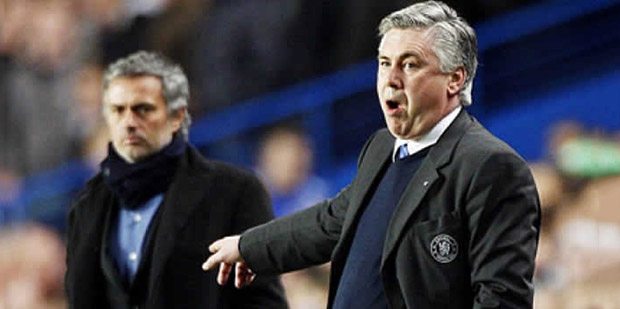 Image result for Photos of Jose Mourinho and Carlo Ancelotti